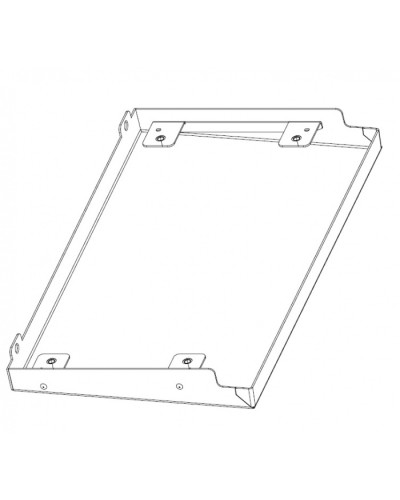 Крыша дождевая для шкафов серии EMW (Ш600 × Г250) Elbox (EMW-RR-600.250) в Орле Аксессуары для стоек и шкафов Pintop.ru