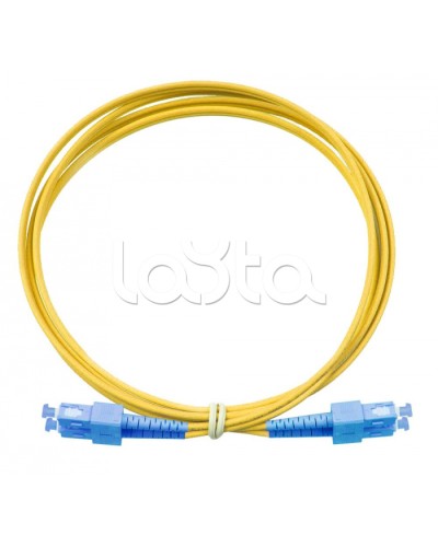 Патч-корд дуплексный 2*9/125 SC-SC, 1м Eurolan (41F-S2-SC-SC-01) в Орле Патч-корды и пигтейлы Pintop.ru