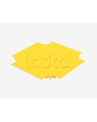 Крышка на ответвитель крестообразный пластиковый оптического лотка Hyperline FBTR-240-CRS-CVR в Орле Аксессуары для лотков Pintop.ru