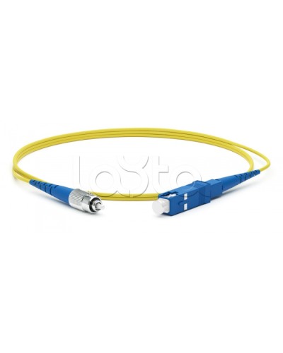 Патч-корд волоконно-оптический Hyperline FC-S2-9-FC/UR-LC/UR-H-5M-LSZH-YL в Орле Патч-корды оптические Pintop.ru