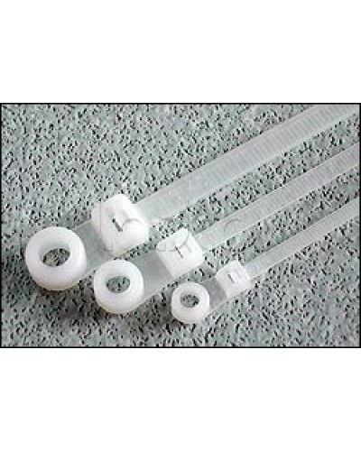 Хомут-стяжка нейлоновый 200x4,8 с отверстием под винт Hyperline GTM-200STC (100 шт/уп.) в Орле Стяжки-хомуты Pintop.ru