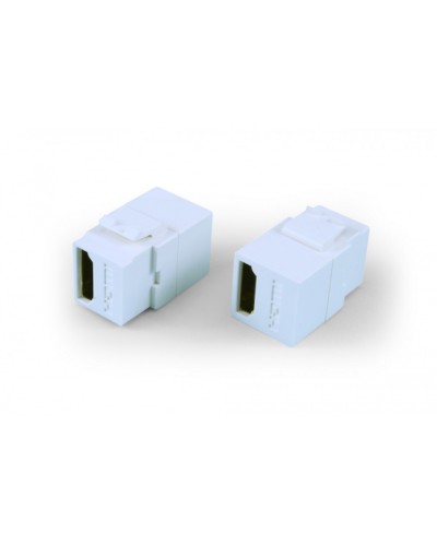 Вставка формата Keystone Jack с проходным адаптером HDMI (Type A), long body (29.7 мм), ROHS Hyperline (KJ1-HDMI-AL18-WH) в Орле Кроссы оптические Pintop.ru