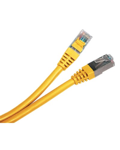 Патч-корд экранированный Hyperline PC-LPM-STP-RJ45-RJ45-C5e-0.5M-LSZH-YL в Орле Патчкорды (медные) Pintop.ru