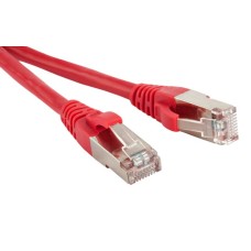 Патч-корд экранированный Hyperline PC-LPM-STP-RJ45-RJ45-C6-0.5M-LSZH-RD