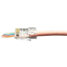 Разъем легкой оконцовки RJ-45 (8P8C) под витую пару Hyperline (PLEZ-8P8C-U-C5-100)