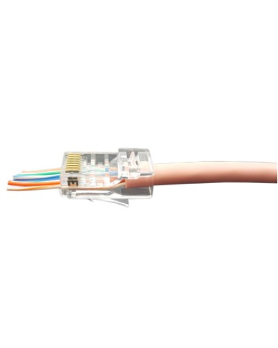 Разъем легкой оконцовки RJ-45 (8P8C) под витую пару Hyperline (PLEZ-8P8C-U-C5-100) в Орле Патч-корды и пигтейлы Pintop.ru