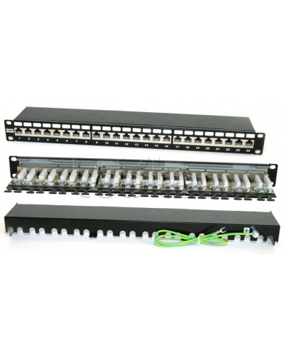 Патч-панель Hyperline PP2-19-24-8P8C-C6A-SH-110D в Орле Патч панель Pintop.ru