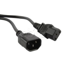 Кабель питания монитор-компьютер Hyperline PWC-IEC13-IEC14-5.0-BK