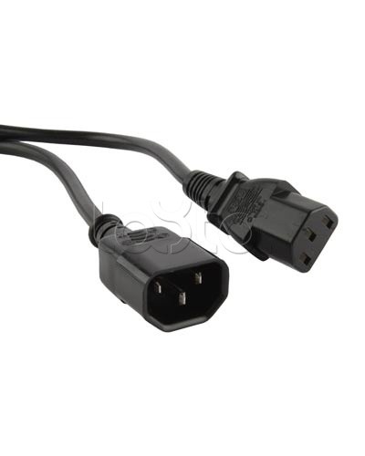 Кабель питания монитор-компьютер Hyperline PWC-IEC13-IEC14-5.0-BK в Орле Патч-корды и пигтейлы Pintop.ru