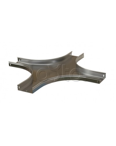 Ответвитель X-образный горизонтальный плавный Hyperline RST-CXS-200-100-0,8-R100-SZ в Орле Аксессуары для лотков Pintop.ru