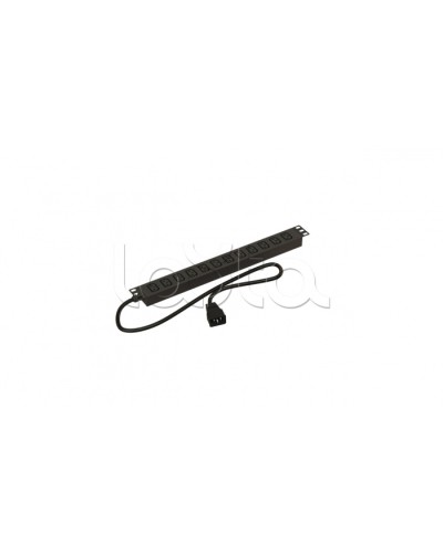 Блок розеток горизонтальный черн Hyperline (SHE19-12IEC-2.5AIEC) в Орле Блоки розеток Pintop.ru