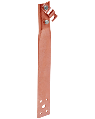 Держатель проводника круглого 6-10мм винтовой прямой h=80мм медь IEK (ZDP86-50-1-16-80) в Орле Крепеж Pintop.ru