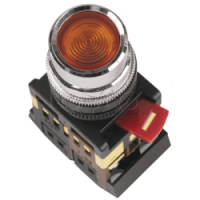 Кнопка ABLF-22 красный d22мм неон/240В 1з+1р IEK BBT10-ABLF-K04