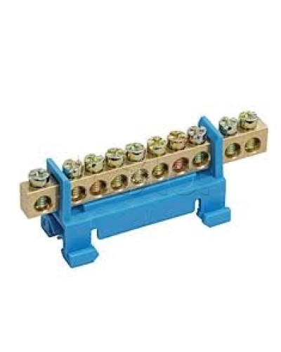 Шина N ноль с DIN-изолятором типа «Стойка» ШНИ-6х9-12-С-С IEK YNN10-69-12P-K07 в Орле Клеммные колодки Pintop.ru