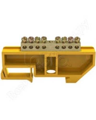 Шина PE земля на DIN-изоляторах ШНИ-6х9-8-Д-Ж IEK YNN10-69-8D-K05 в Орле Клеммные колодки Pintop.ru