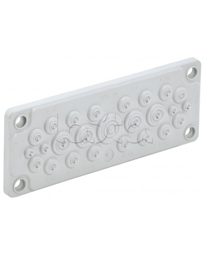 TITAN Ввод кабельный мембр. 25 отв. d=5-26мм IP65 серый IEK (TI-00D-MC-025-65) в Орле Аксессуары для стоек и шкафов Pintop.ru