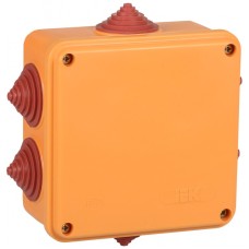 Коробка распаячная огнестойкая ПС 100х100х50мм 6P 4мм2 IP55 6 вводов IEK (UKF30-100-100-050-6-4-09)