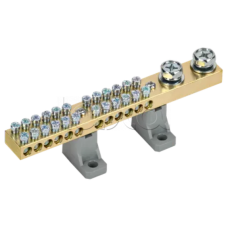 Шина N "ноль" на двух угл. изол. 200А ШНИ-10х18-24-L2-С IEK (YNN30-24-C2-K03)