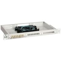 ITK 1U кросс укомплектованный: LC (duplex) 24шт;(OM3) (FOBX24-1U-24LCUD03)