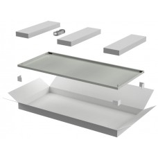 ITK LINEA E Дверь металлическая 600мм шкафа 18U сер. (LE35-18U6X-DM)