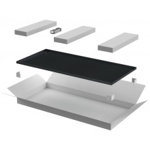 ITK LINEA N Дверь металлическая 600мм шкафа 28U чер. (LN05-28U6X-DM)