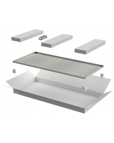 ITK LINEA N Дверь металлическая 600мм шкафа 24U сер. (LN35-24U6X-DM) в Орле Аксессуары для стоек и шкафов Pintop.ru