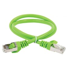 ITK Коммутационный шнур кат. 5Е FTP PVC 15м зеленый (PC02-C5EF-15M)