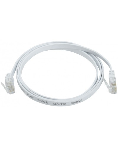 ITK Коммутационный шнур плоский кат.6 UTP 5м белый (PC08-C06U-5M-FL) в Орле Патч-корды и пигтейлы Pintop.ru