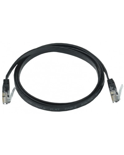 ITK Коммутационный шнур плоский кат.6 UTP 5м чёрный (PC09-C06U-5M-FL) в Орле Патч-корды и пигтейлы Pintop.ru