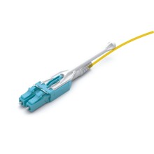 Патч-корд оптический дуплексный, LC-LC, для панелей высокой плотности, OM3, LSZH, 3 м, аква LANMASTER LAN-2LC-2LC/OM3H-3.0