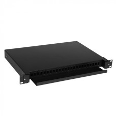 Кросс оптический 19" металлический, 1U на24 адаптера SC, выдвижной LANMASTER (LAN-FOBM-RMS-24SC)
