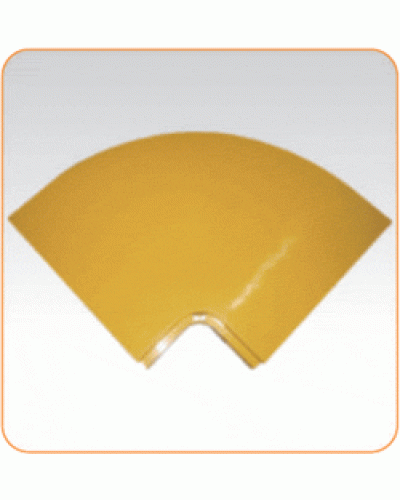 Крышка горизонтального поворота 90° оптического лотка 120 мм, желтая LANMASTER LAN-OT120-HC90C в Орле Аксессуары для кабель-канала Pintop.ru