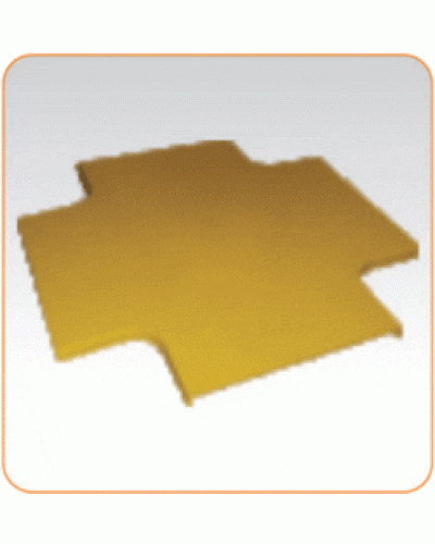 Крышка Х-соединителя оптического лотка 120 мм, желтая LANMASTER LAN-OT120-XTC в Орле Аксессуары для кабель-канала Pintop.ru