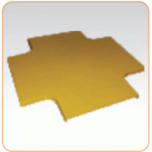 Крышка Х-соединителя оптического лотка 120 мм, желтая LANMASTER LAN-OT240-XTC