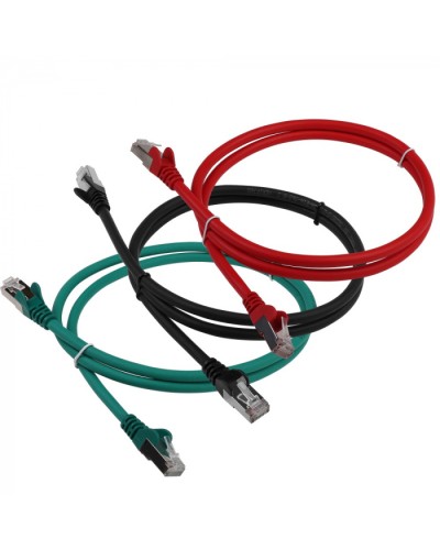 Патч-корд LSZH FTP кат.6, 15 м, черный LANMASTER LAN-PC45/S6-15-BK в Орле Патч-корды и пигтейлы Pintop.ru