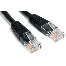Патч-корд RJ45 - RJ45, 4 пары, FTP, категория 6, 1.5 м, черный, LSZH LANMASTER LAN-PC45/S6-1.5-BK