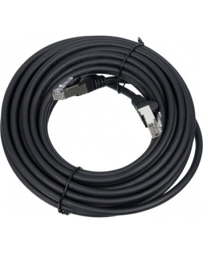 Патч-корд LSZH FTP кат.6A, 10 м, черный LANMASTER LAN-PC45/S6A-10-BK в Орле Патч-корды и пигтейлы Pintop.ru