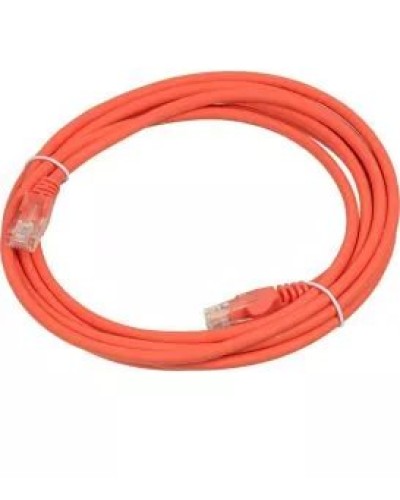 Патч-корд RJ45 - RJ45, 4 пары, UTP, категория 5е, 3 м, оранжевый, LSZH LANMASTER LAN-PC45/U5E-3.0-OR в Орле Патч-корды и пигтейлы Pintop.ru