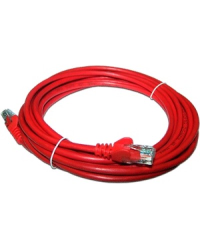 Патч-корд RJ45 - RJ45, 4 пары, UTP, категория 5е, 3 м, красный, LSZH LANMASTER LAN-PC45/U5E-3.0-RD в Орле Патч-корды и пигтейлы Pintop.ru