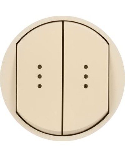 Лицевая панель для выключателя двойного с индикацией слоновая кость Celiane Legrand 066211 в Орле Аксессуары для кабель-канала Pintop.ru