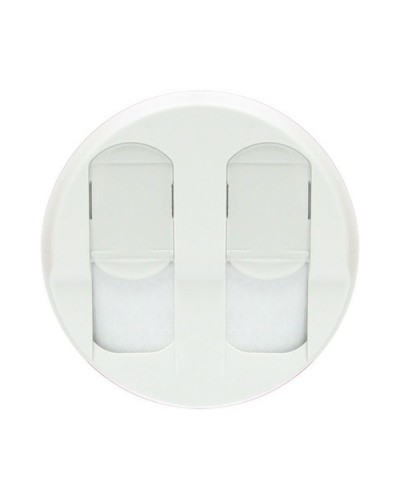 Лицевая панель для розеток 2хRJ45 белый Celiane Legrand 068252 в Орле Аксессуары для кабель-канала Pintop.ru