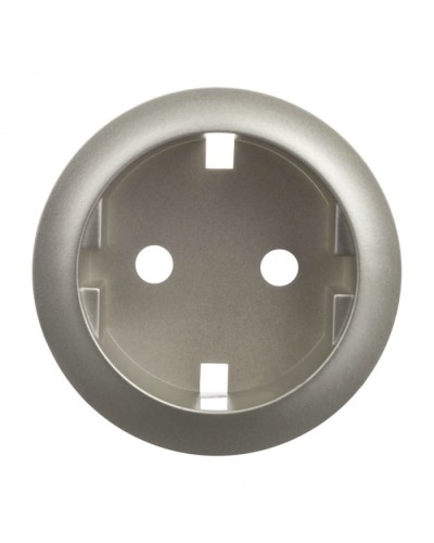 Лицевая панель для розетки 2К+З немецкий стандарт титан Celiane Legrand 068431 в Орле Аксессуары для кабель-канала Pintop.ru