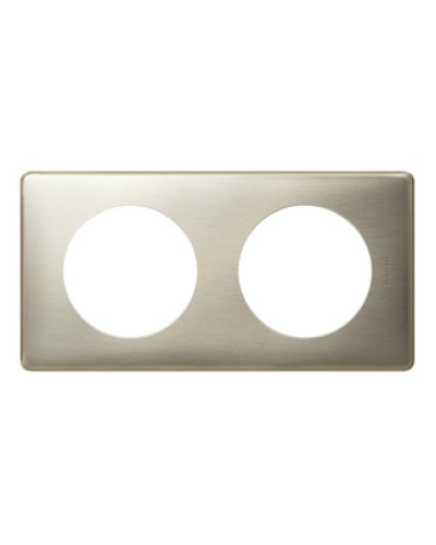 Рамка 2 поста титан Celiane Legrand 068902 в Орле Аксессуары для кабель-канала Pintop.ru