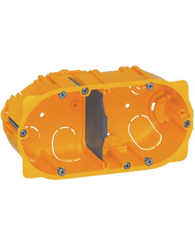 Коробка для сухих перегородок 2-местная, глубина 40 мм Batibox Legrand 080042 в Орле Распределительные коробки Pintop.ru