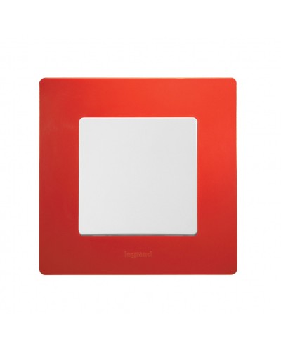 Рамка 1 пост Etika красный Legrand 672531 в Орле Аксессуары для кабель-канала Pintop.ru
