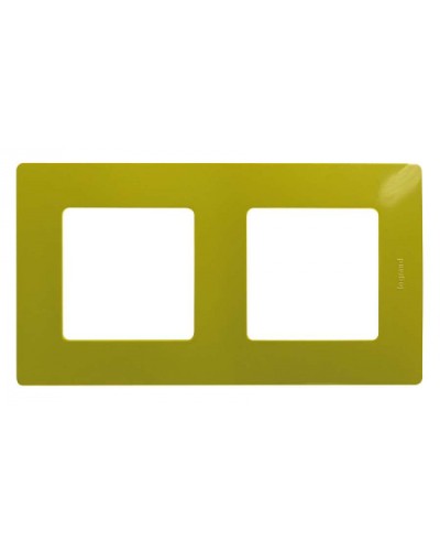 Рамка 2 поста Etika зеленый папоротник Legrand 672542 в Орле Аксессуары для кабель-канала Pintop.ru