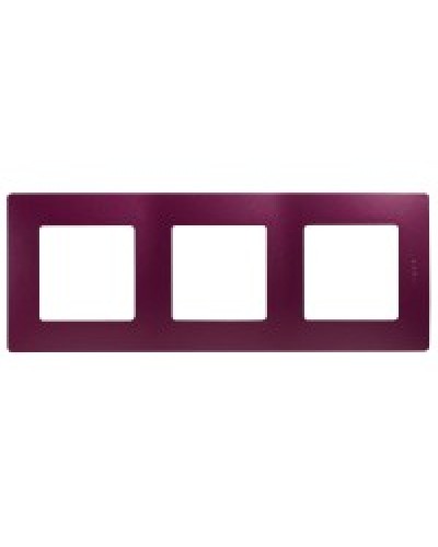 Рамка 3 поста Etika сливовый Legrand 672563 в Орле Аксессуары для кабель-канала Pintop.ru