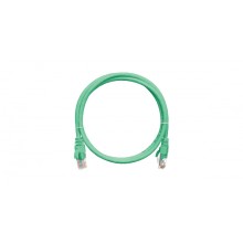 Шнур коммутационный 2хRJ45/8P8C, U/UTP, 4 пары, Кат.5е, LSZH, зеленый (0,3м) NIKOMAX NMC-PC4UD55B-003-C-GN