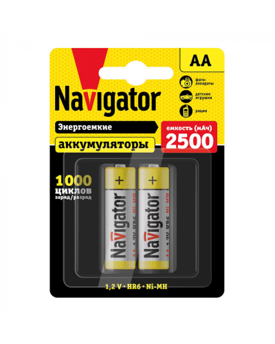 Аккумулятор Navigator 94 464 NHR-2500-HR6-BP2 в Орле Электротехническое оборудование Pintop.ru