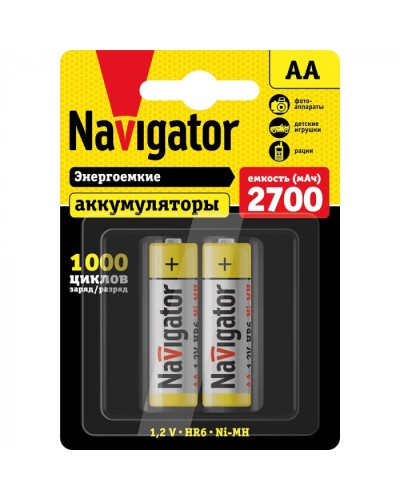 Аккумулятор Navigator 94 465 NHR-2700-HR6-BP2 в Орле Электротехническое оборудование Pintop.ru